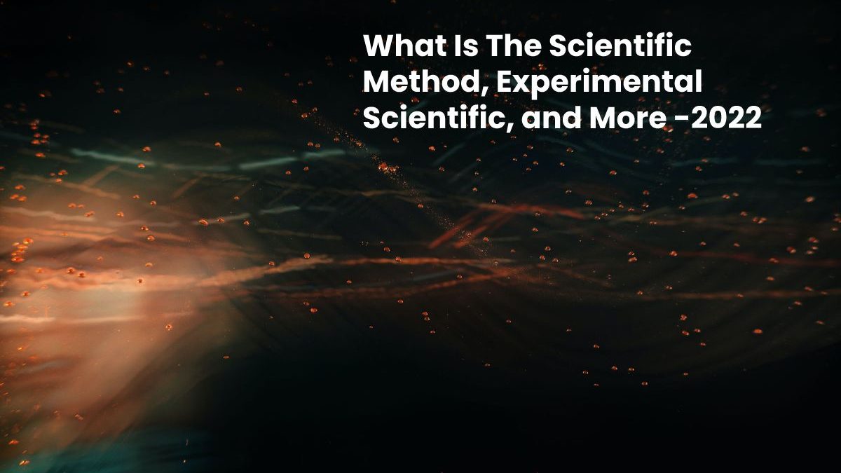 What Is The Scientific Method, Experimental Scientific, and More