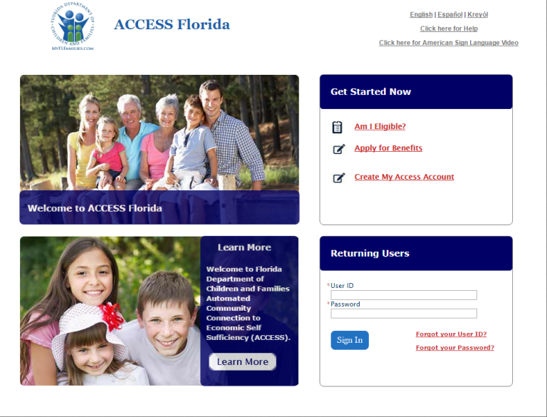 WWW.Myflorida.Com Access