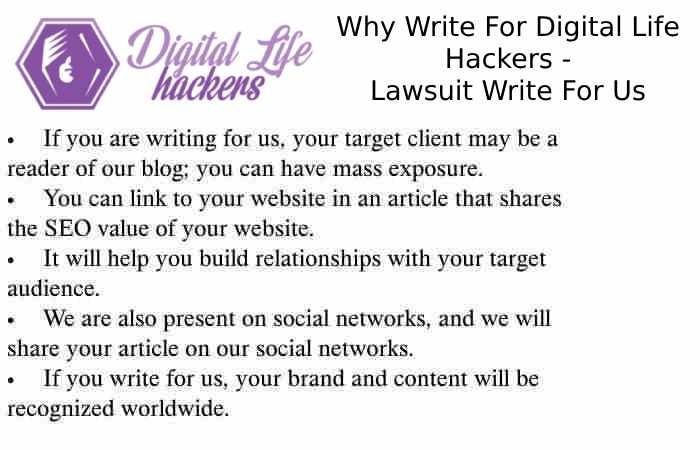 Why Write for Digital Life Hackers – Lawsuit Write For Us
