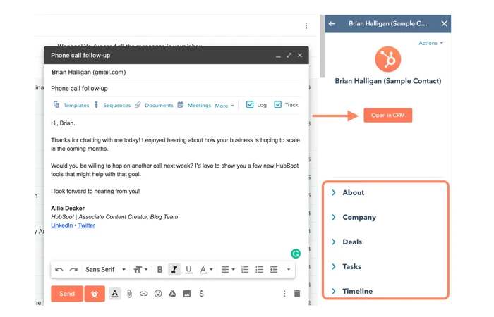 Track Email Conversations